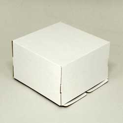 Упаковка для торта 1.0 кг, дизайн 1-0-130 (белая)